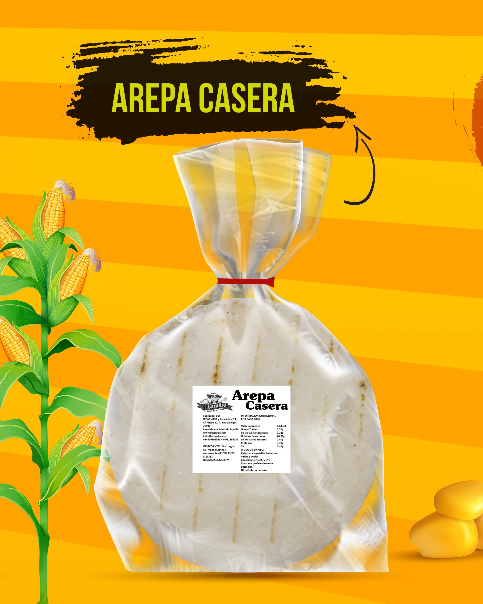 arepa congeladas colombianas