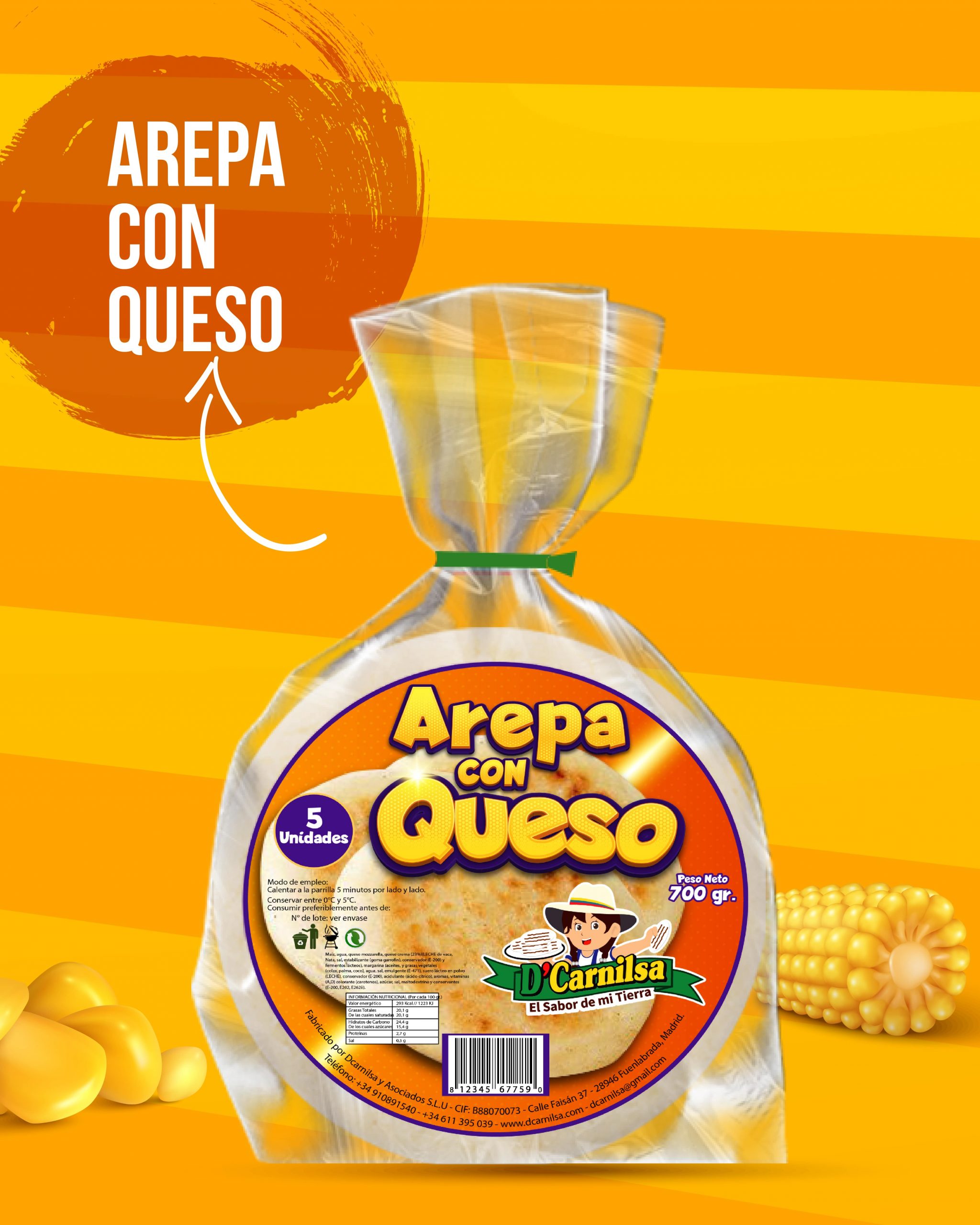 arepa de queso en españa
