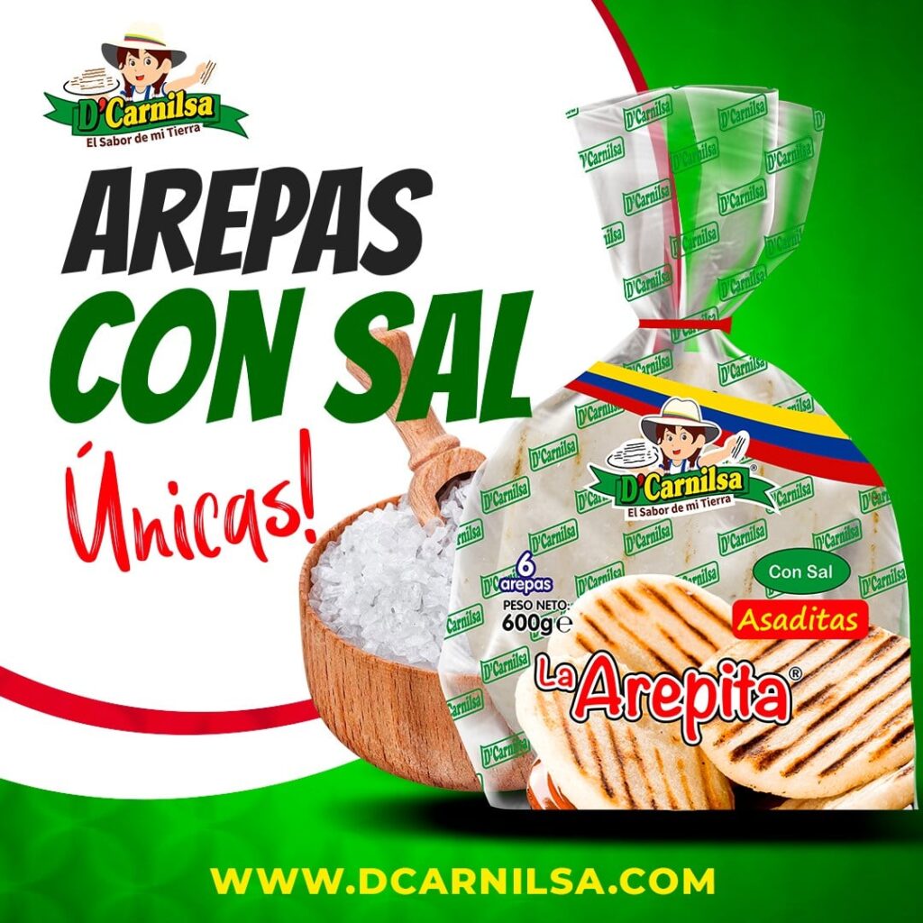 arepas maiz blanco unicas con sal